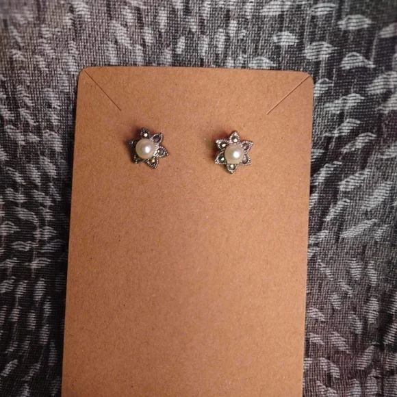 Vintage 90s Starburst Earrings - Picture 1 of 2